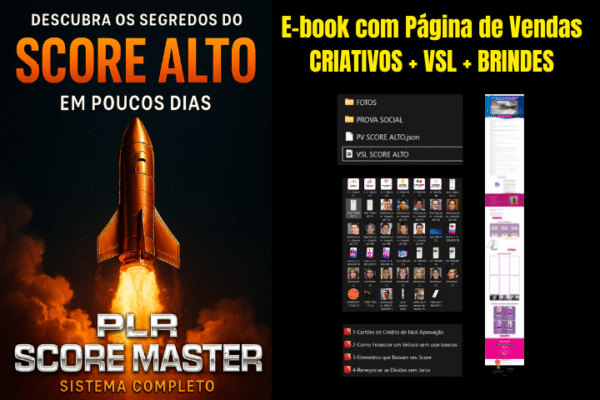 PLR SCORE MASTER OPORTUNIDADE DE NEGÓCIO DIGITAL