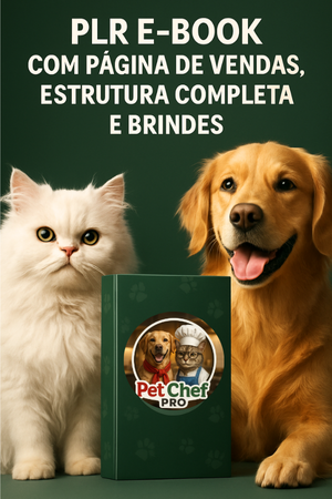 PLR Pet Chef Pro GANHE DINHEIRO COM RECEITAS PET